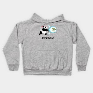 Panda Bear Fighter Bamboo Plant Bambooken Kids Hoodie